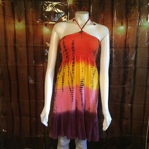 Ladies cotton halter style dress size M